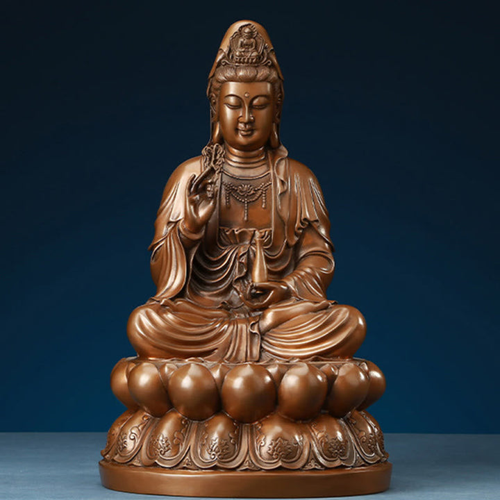 Avalokiteshvara Lotus Wohlstand Kupfer