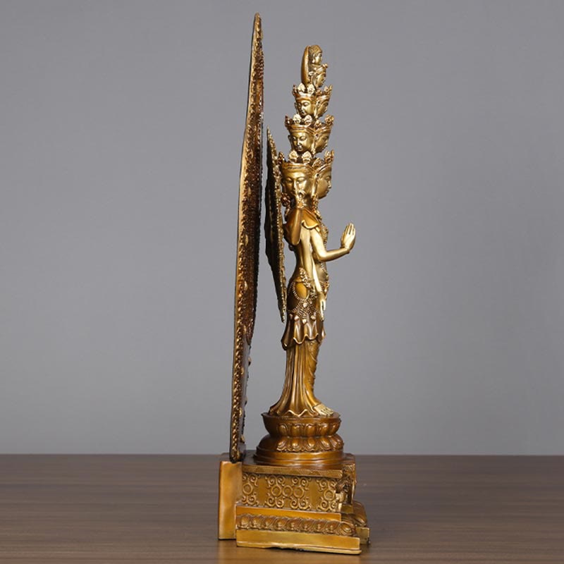Avalokiteshvara Tausendarmig Messing Deko