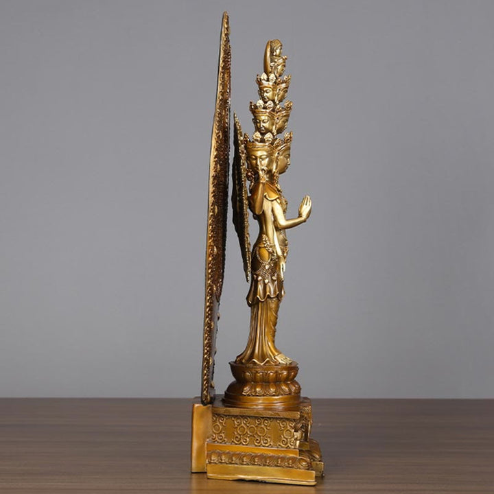 Avalokiteshvara Tausendarmig Messing Deko