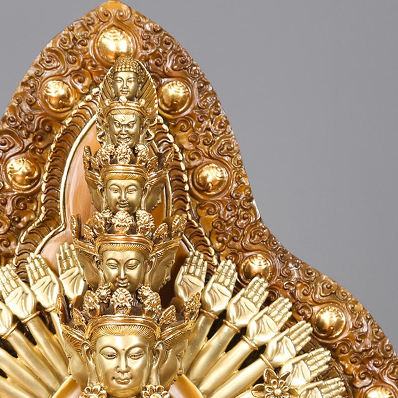 Avalokiteshvara Tausendarmig Messing Wohnzimmer