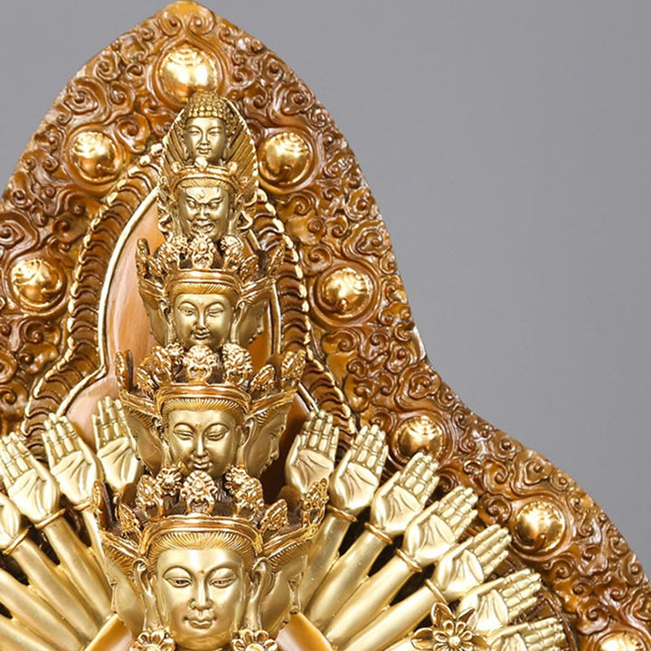 Avalokiteshvara Tausendarmig Messing Wohnzimmer