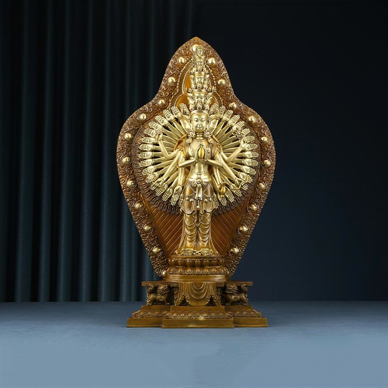Avalokiteshvara Tausendarmig Messing
