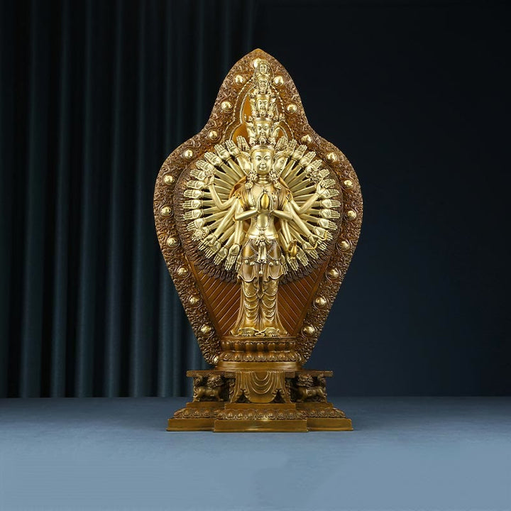 Avalokiteshvara Tausendarmig Messing