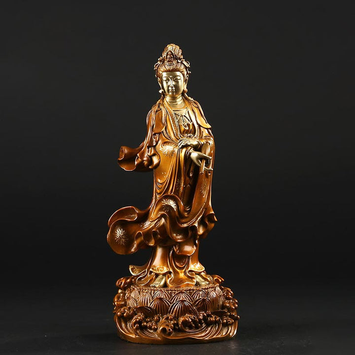 Avalokiteshvara Vase Kupfer Wohlstand Feng Shui