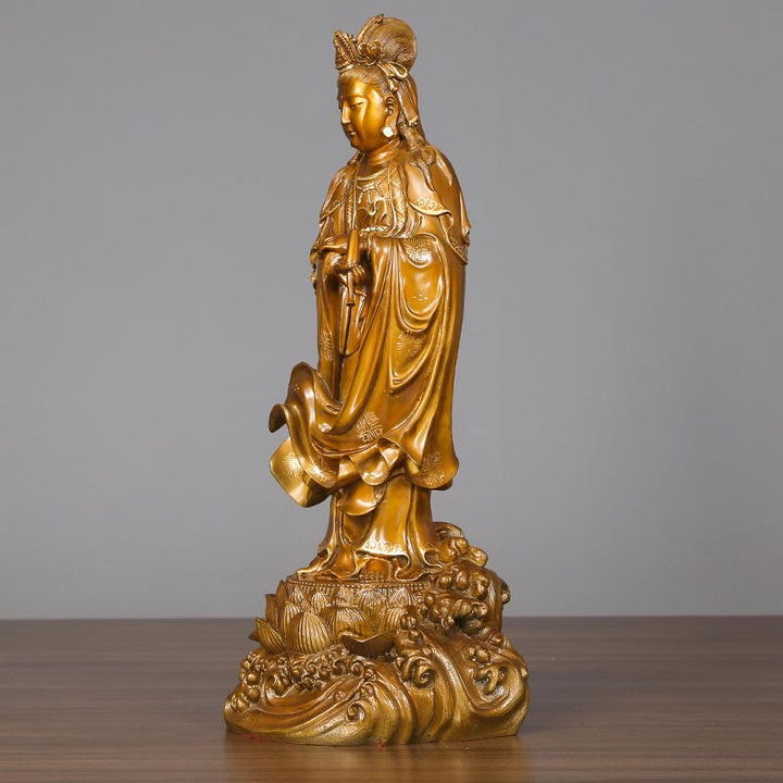 Avalokiteshvara Vase Kupfer Wohlstand Geschenk
