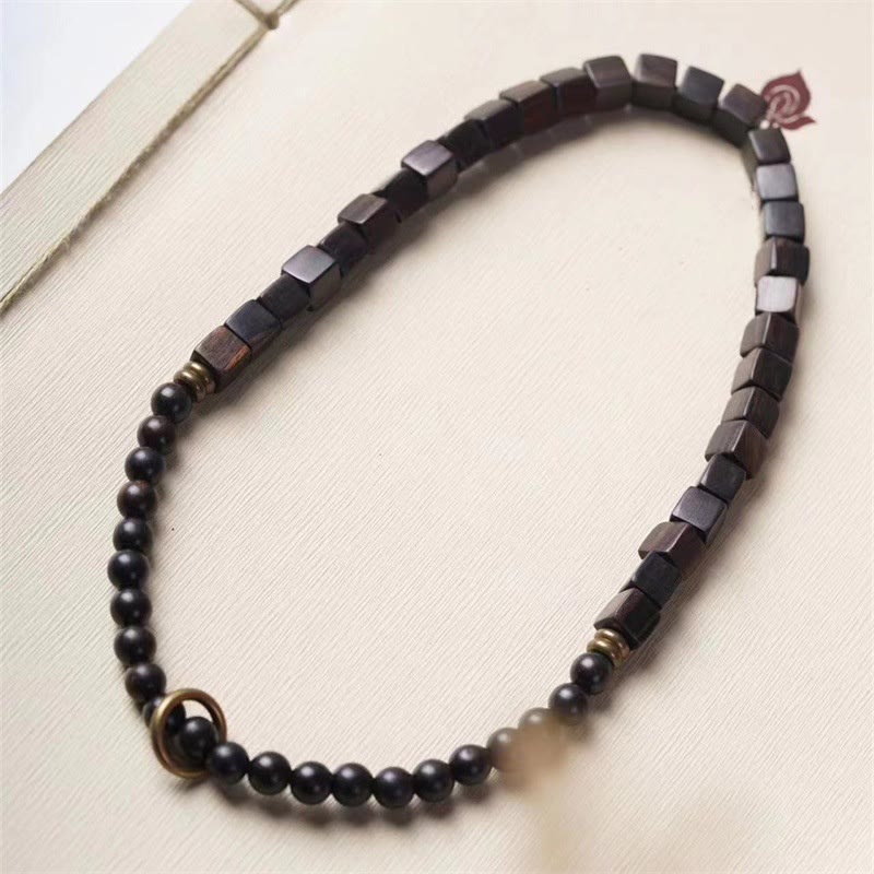 Armband Ebenholz – Frieden mit schwarzen Perlen elegantes Design.
