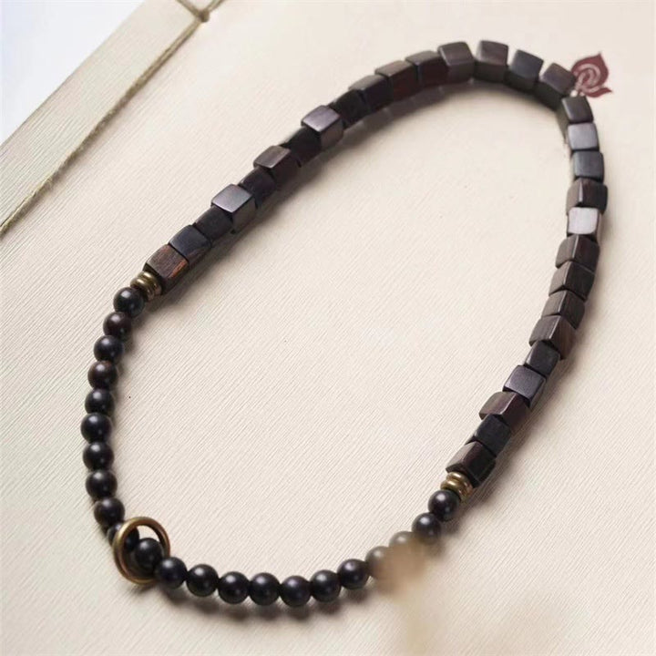 Armband Ebenholz – Frieden mit schwarzen Perlen elegantes Design.