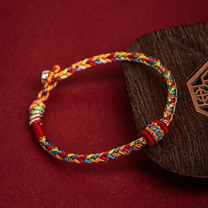 Armband Drachenbootfest Glück Buntes Seil Handgemacht