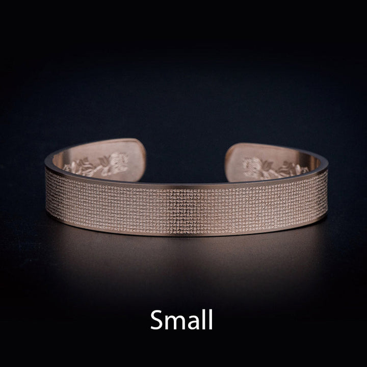 Armband Shurangama Mantra Gravierung Titanstahl – Segen