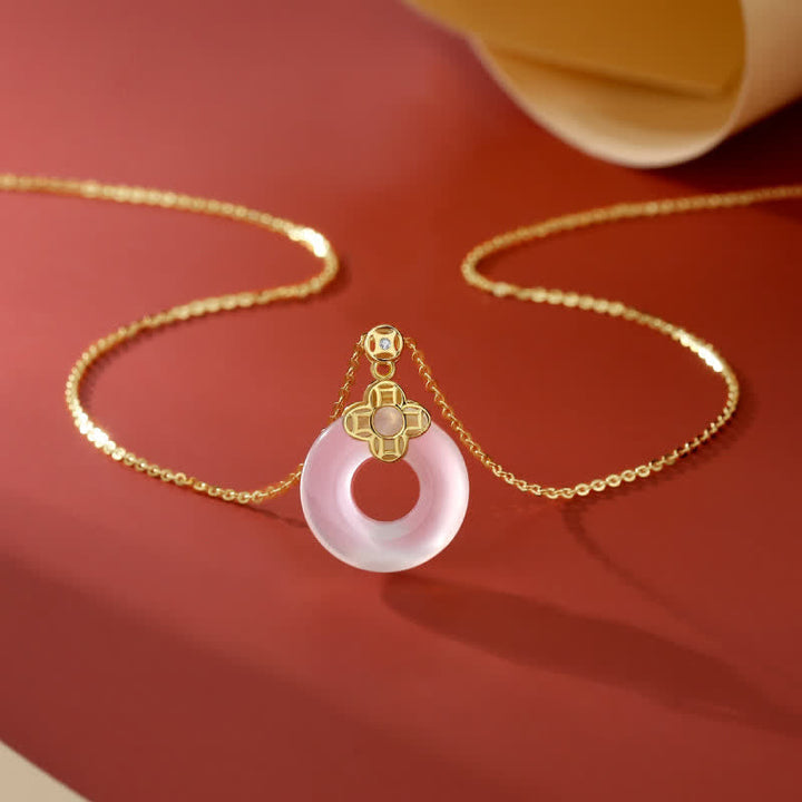 Kette Chalcedon Mnze Sterlingsilber – Frieden