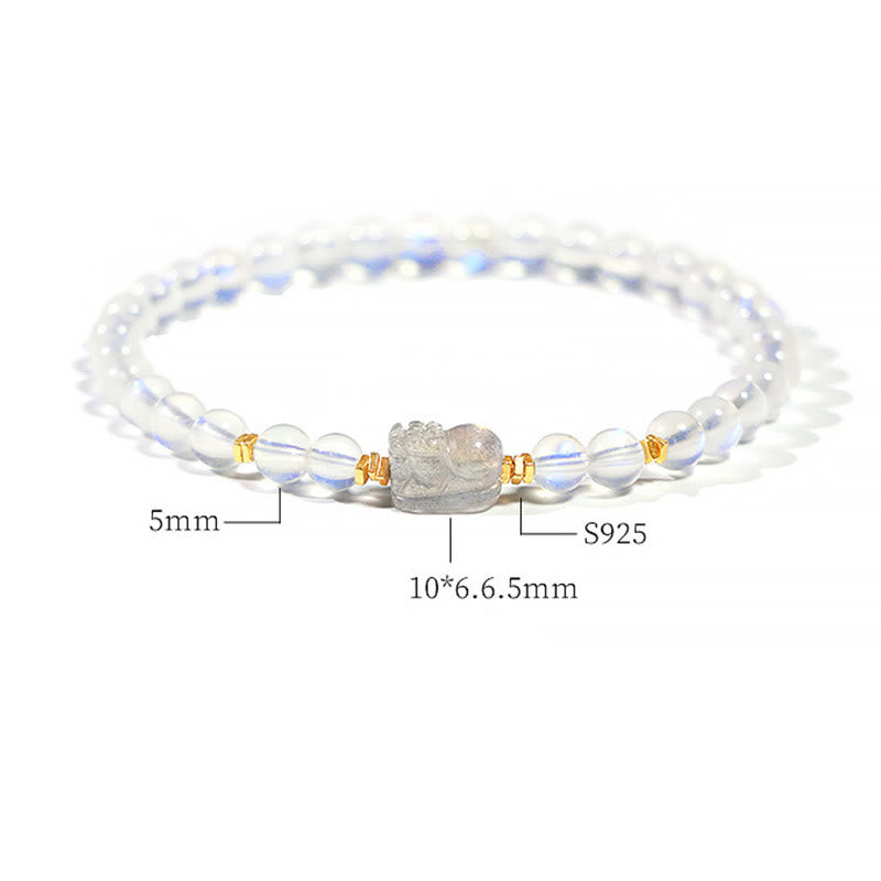 Armband 925 Silber Mondstein Pixiu – Heilung
