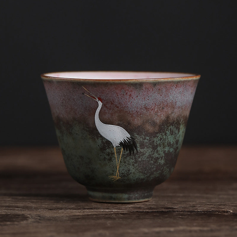 Teetasse Chinesisch Kranich Keramik Extra klein (70ml)