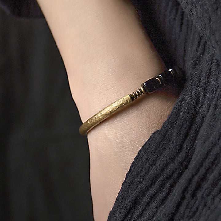Armband Obsidian Kristall Kupfer - Kraft & Schut
