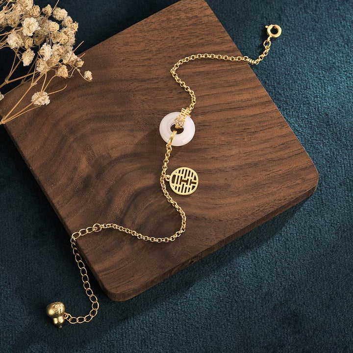 Armband kette Weißer Jade - Glück Fortune