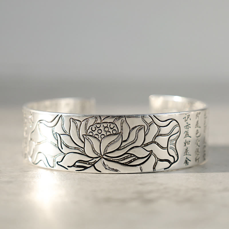 Armband Lotus Tibetische 925 Silber Glück