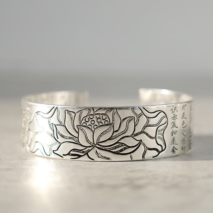 Armband Lotus Tibetische 925 Silber Glück