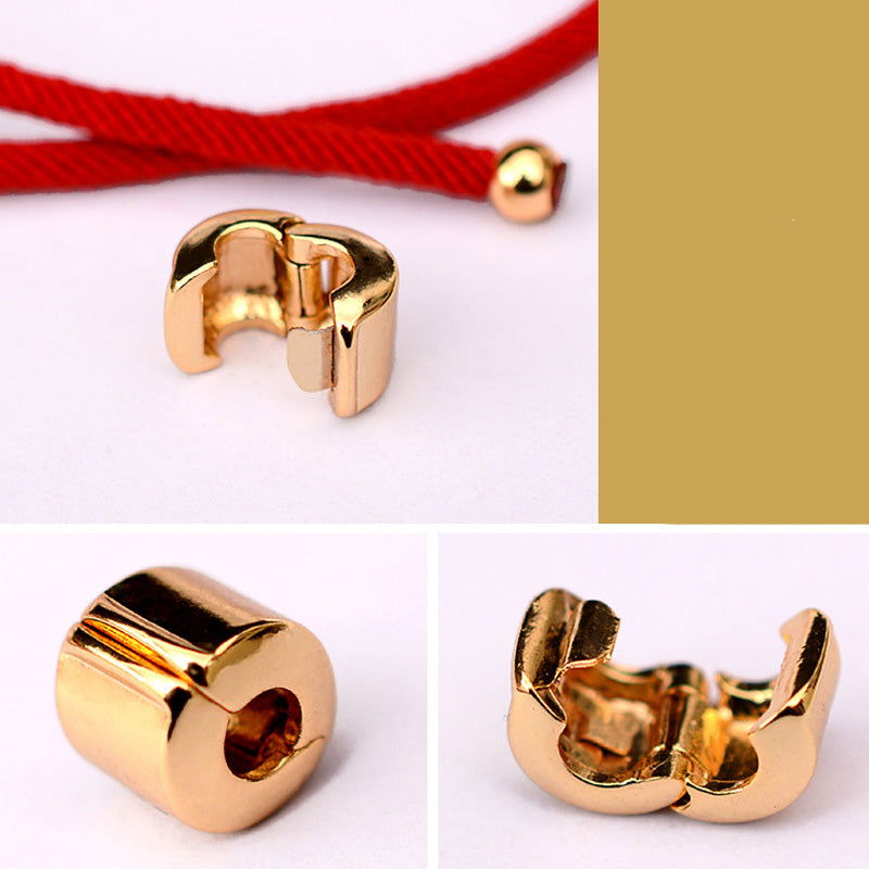 Armband Pixiu "Glück" Rotband - 24K Vergoldet