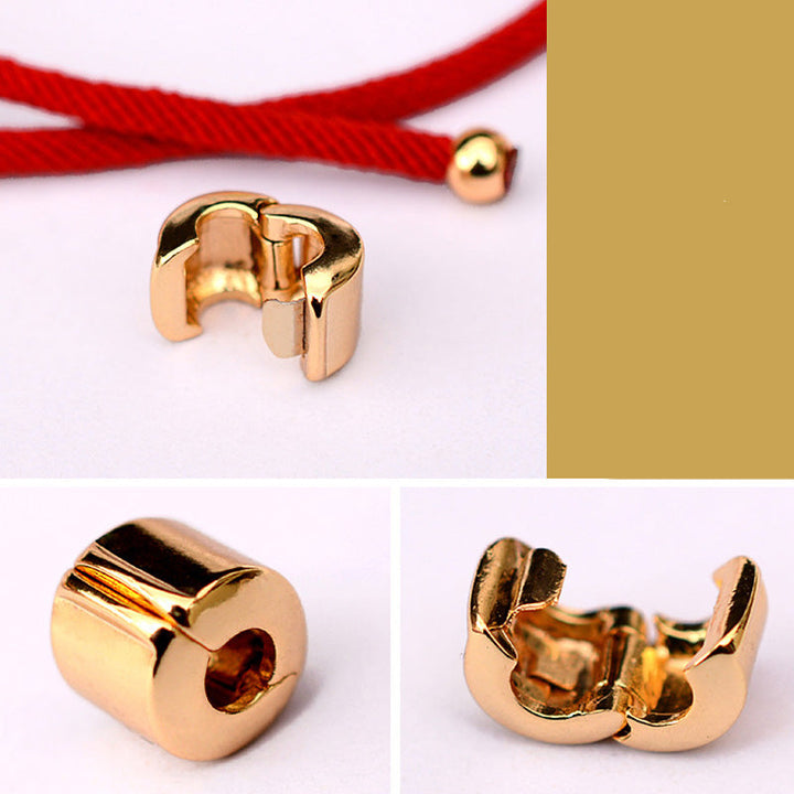 Armband Pixiu "Glück" Rotband - 24K Vergoldet