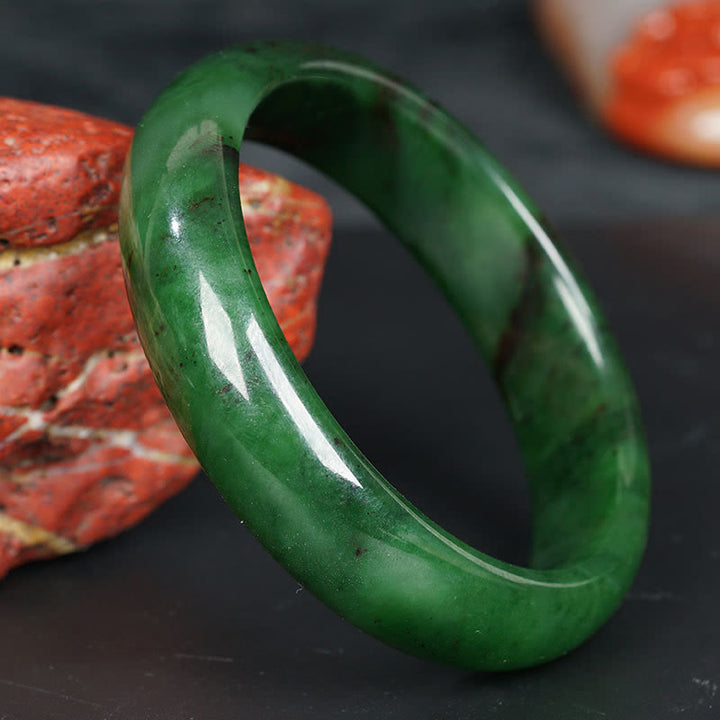 Armband Cyan Jade grüner Naturstein poliert glänzend elastisch tragbar