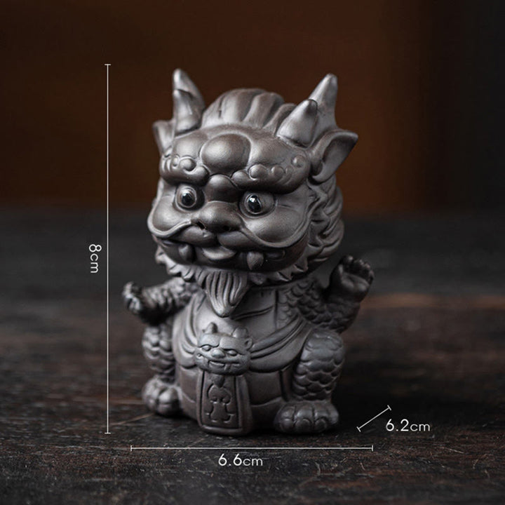 Drachen Figur Little Dragon King-Black 6.6*6.2*8cm