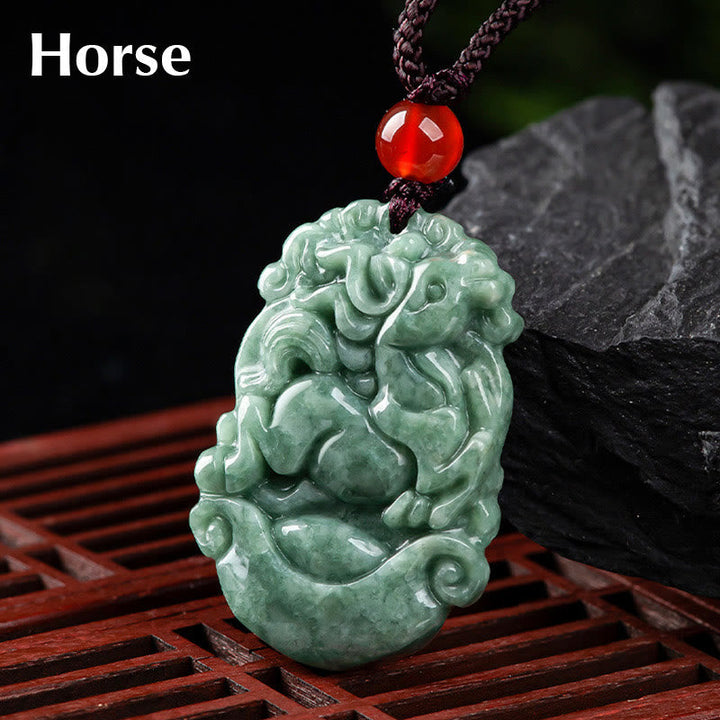 Kette Jade Chinesischer Tierkreis – Wohlstand & Fokus – Bild 19 – Jade Kette Chinesischer Tierkreis Pferd Anhänger Wohlstand Fokus