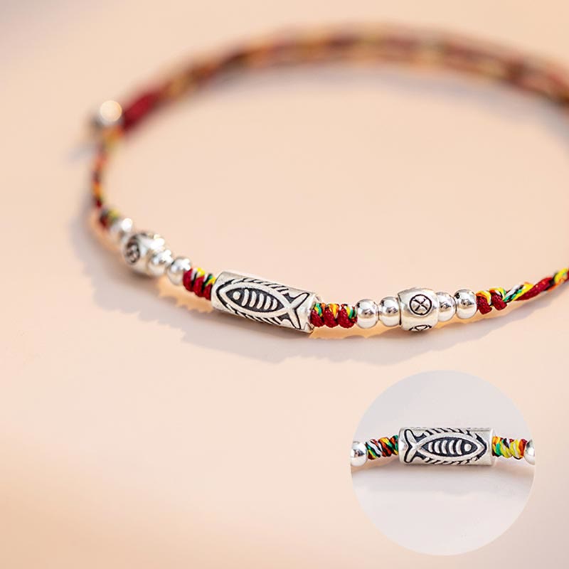 Armband Fußkette Silber Koi Fisch – Glück & Ausdauer