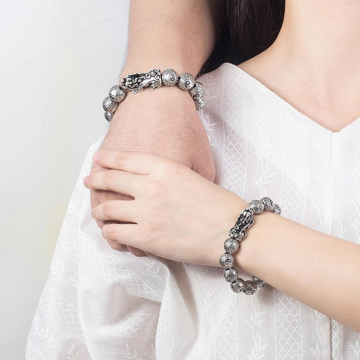 Armband Silber Pixiu "Wohlstand" Feng Shui