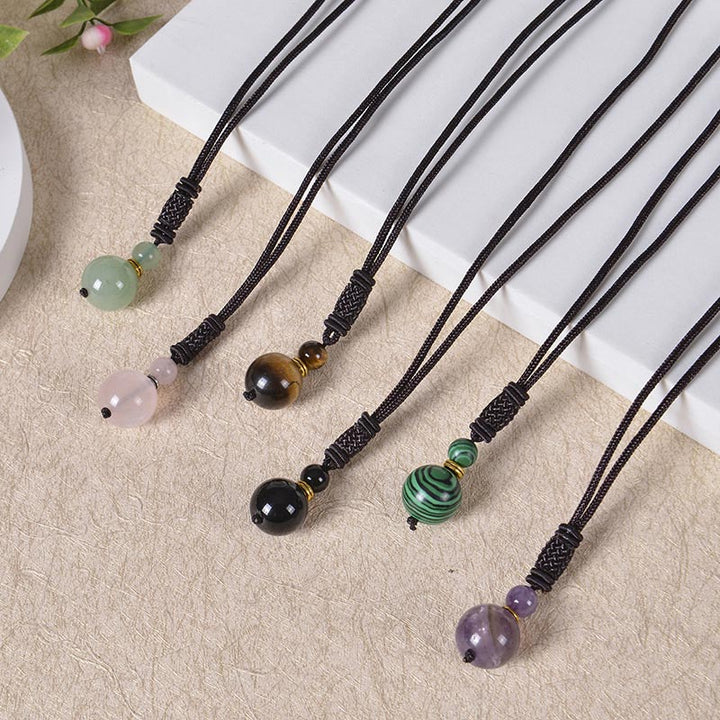 Kette Jade Harmonie – Frieden & Wohlstand – Bild 8 – Kette Jade Harmonie Frieden Wohlstand Naturstein Anhänger schwarze Kordel