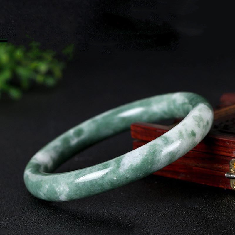 Armband Jade – Glück & Fülle & Energie, grüner Naturstein poliert elegant
