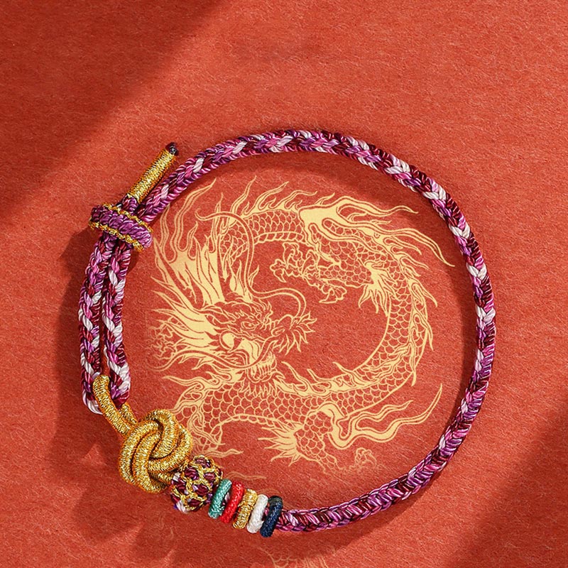 Armband Dunhuang Bunt Schutz Geflochten – Schutz elastisch Drache