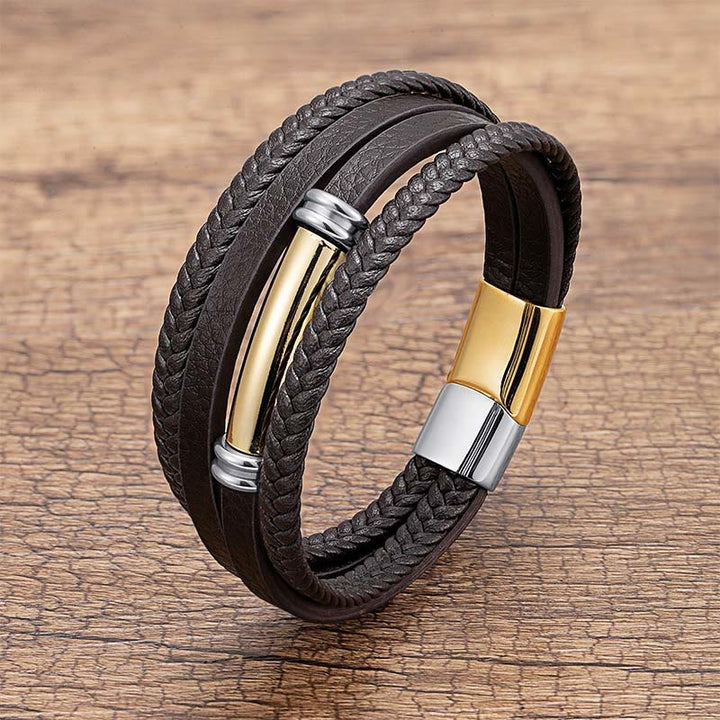 Armband Leder Multi Layered – Balance