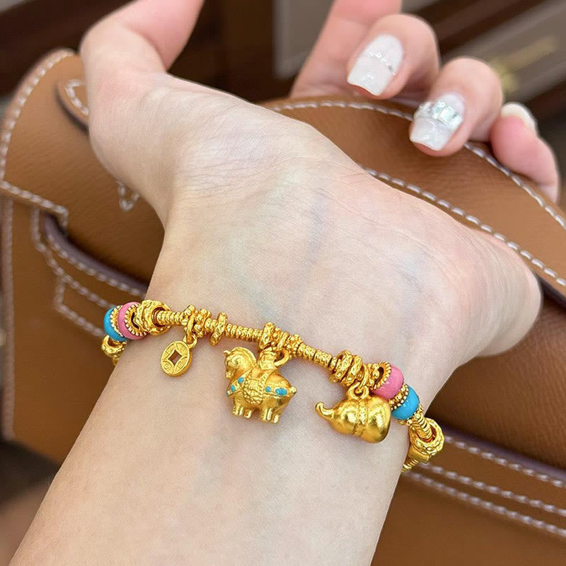 Armband Kupfer Jahr Des Pferdes – Balance am Handgelenk getragen Glücksanhänger Fengshui