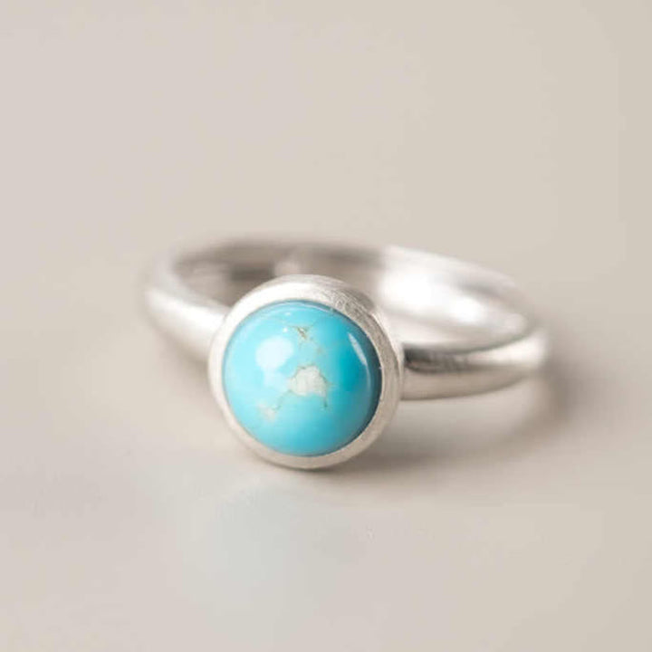 Ring 925 Silber Lapislazuli Türkis Balance für Entspannung und Harmonie