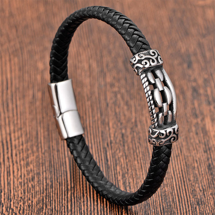 Armband Leder Chain Link – Balance