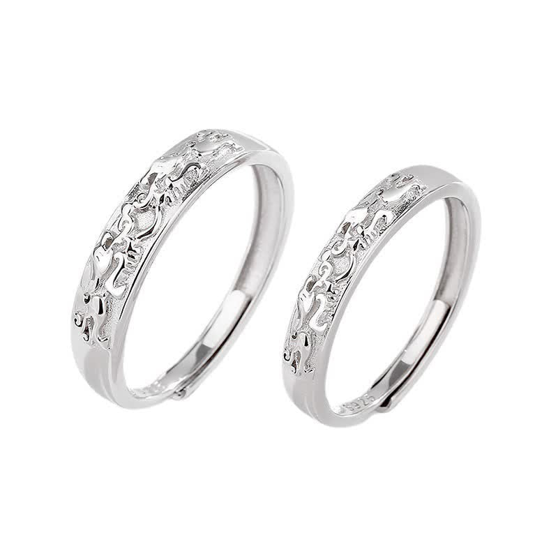Pixiu Ring aus 925 Silber Fengshui Balance Schutz Glück Ornamentring
