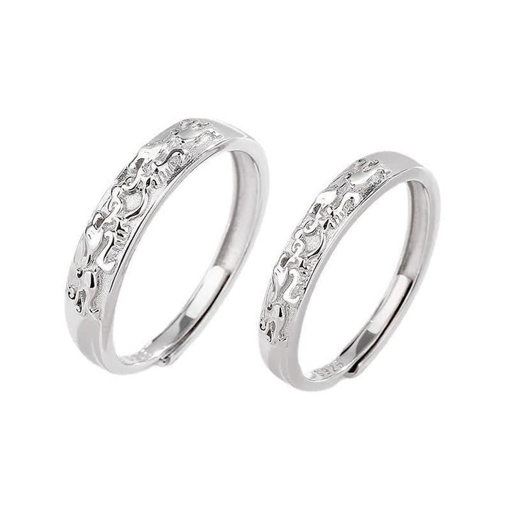 Pixiu Ring aus 925 Silber Fengshui Balance Schutz Glück Ornamentring