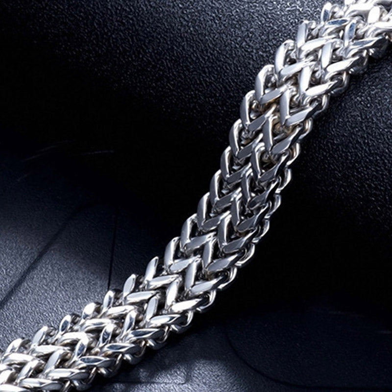 Armband Magnetisch Balance Energie Edelstahl Silber Gliederkette Nahaufnahme Schmuck