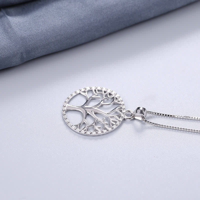 Lebensbaum Kette Sterlingsilber Edelstein Silber Pendant