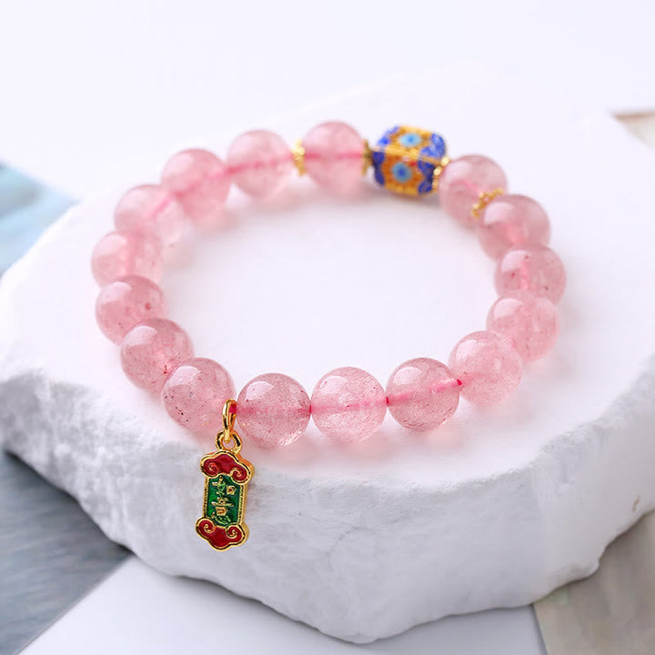 Armband Erdbeerquarz – Harmonie | Zen Spirit
