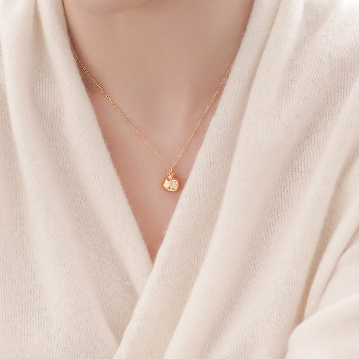 Kette Granat Edelstein Sterlingsilber gold Anhänger