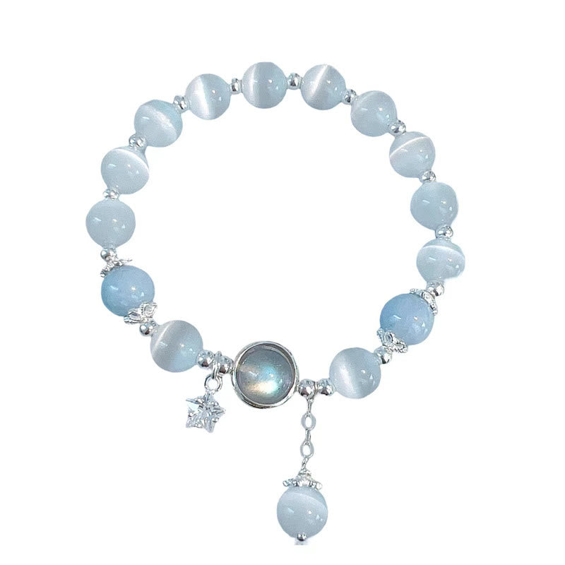 Armband Mondstein Katzenauge - Schutz Support