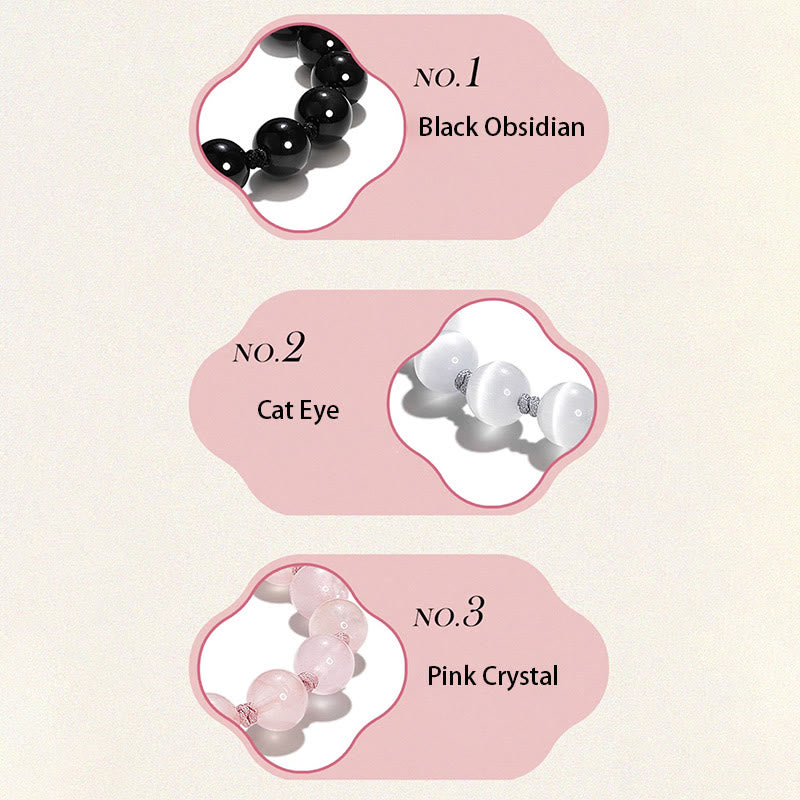 Armband Schwarzer Obsidian Kristall Pixiu – Stärke