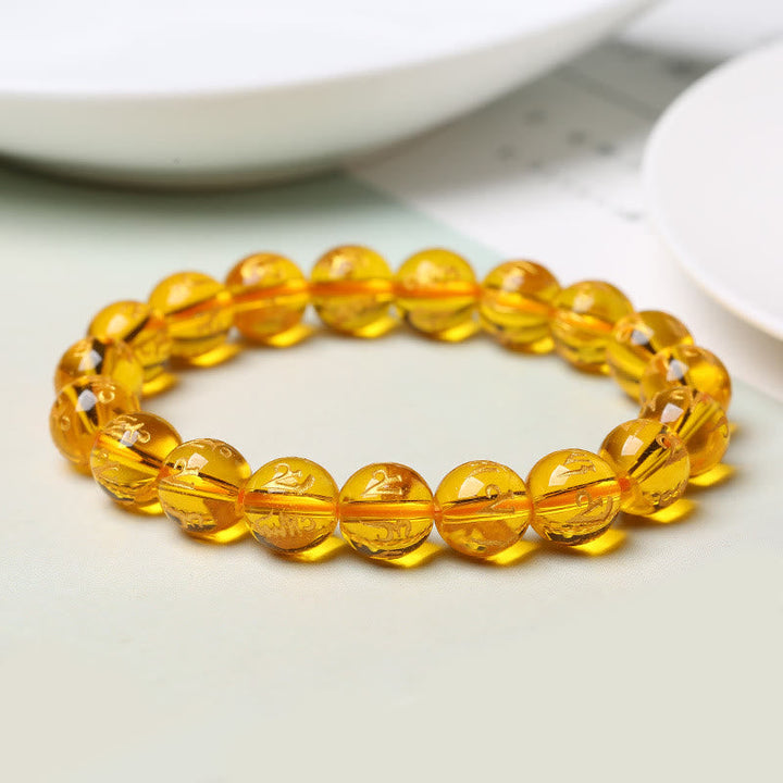 Armband Weißer Kristall Schwarzer Onyx "Schutz"