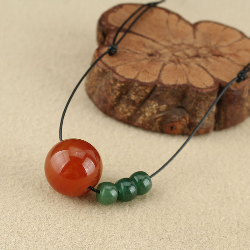 Kette Roter Achat Aventurin – Gelassenheit