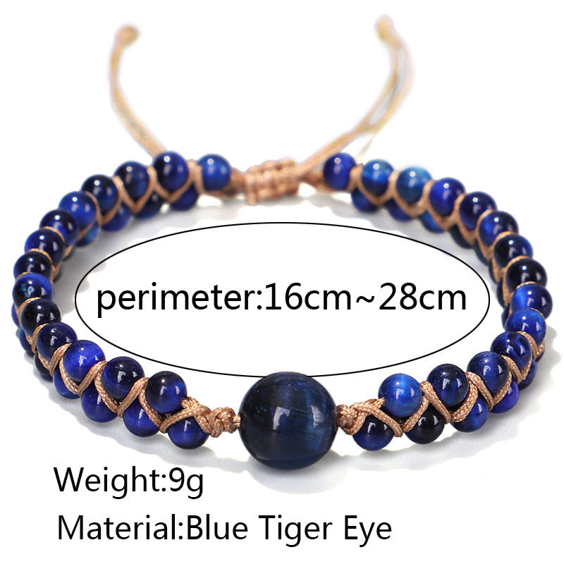 Armband Blaues Tigerauge - Fokus Mut & Klarheit