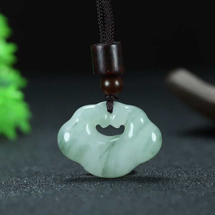Jade Anhänger Kette Wohlstand Harmonie Balance