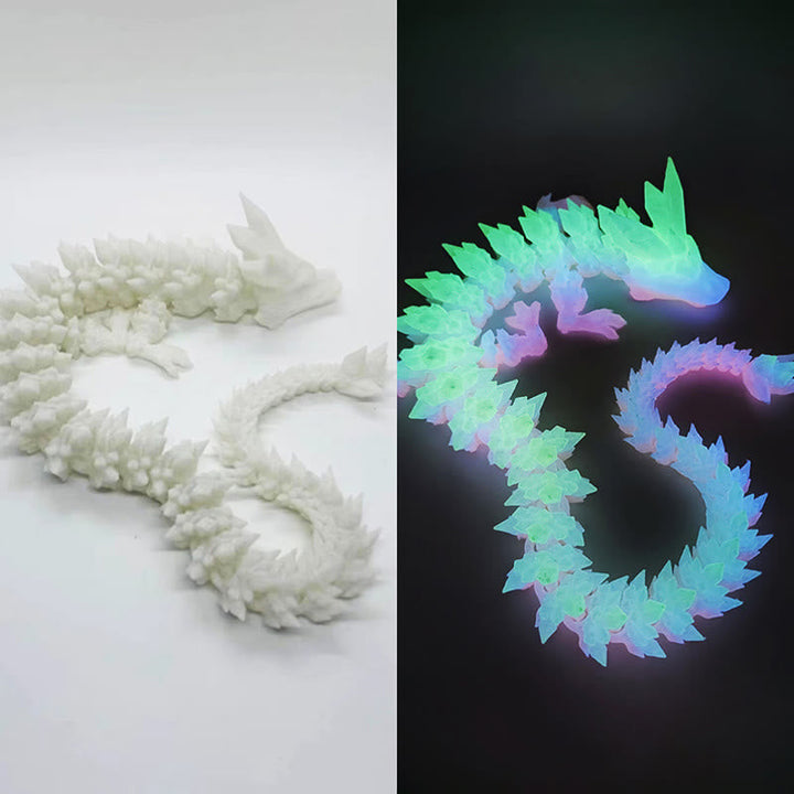 Drachen Figur Leuchtend Feng Shui Leuchtender Regenbogen-Drache
