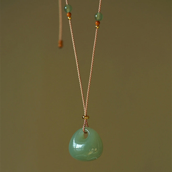 Kette Jade Buddha – Wohlstand & Gelassenheit – Bild 8 – Grüne Jade Kette mit Buddha Anhänger Wohlstand Gelassenheit Naturstein