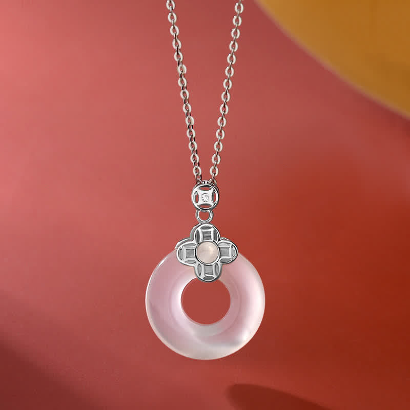 Kette Chalcedon Mnze Sterlingsilber – Frieden