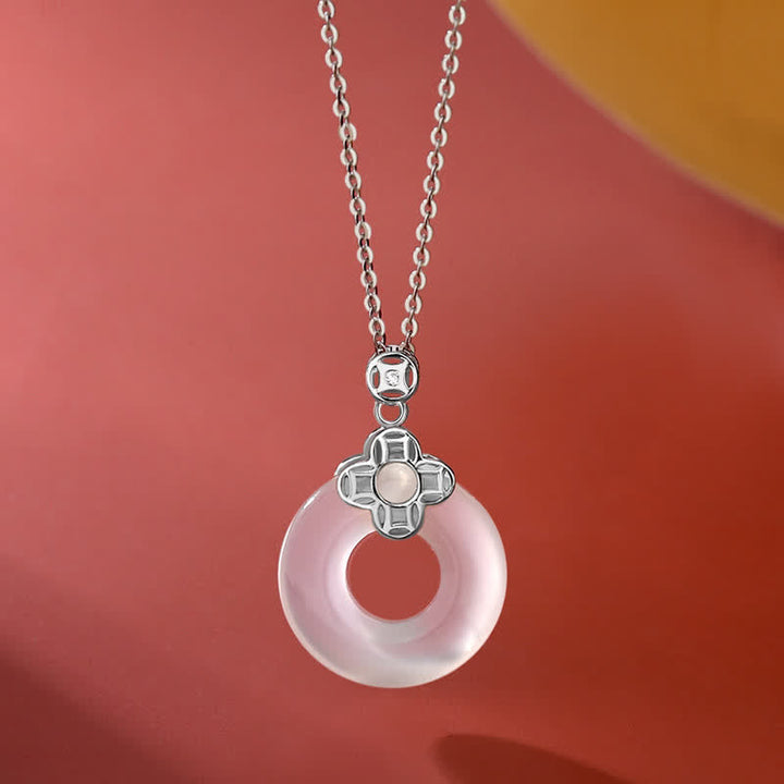 Kette Chalcedon Mnze Sterlingsilber – Frieden